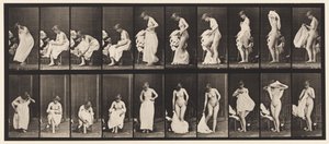 Tavle 498. Toilettets Diverse faser, 1872-1885 af Eadweard Muybridge
