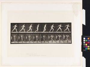 Plade 4. Gå af Eadweard Muybridge