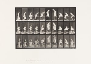 Plade 513. Op- og afstigning af bordet af Eadweard Muybridge