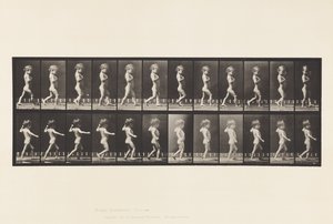 Plade 540.A, Bue Ben; Dreng; B, Spinal Caries; Pige går, 1885 af Eadweard Muybridge