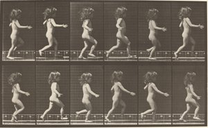 Tallerken nummer 469. Barn løber af Eadweard Muybridge