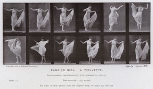 The Human Figure in Motion: Dansende pige, en piruette (s/h-billede)