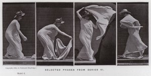 Den menneskelige figur i bevægelse: Udvalgte faser fra serie 61 af Eadweard Muybridge