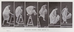Den menneskelige figur i bevægelse: Udvalgte faser fra serie 70 (s/h-foto) af Eadweard Muybridge