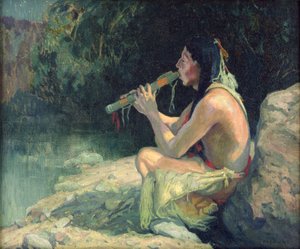 Kærlighedssang (eller måneskin) af Eanger Irving Couse