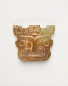 Dyremaskeformet vedhæng, 650-500 f.Kr af Eastern Zhou Dynasty Chinese School