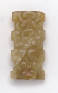 Rektangulært vedhæng af Eastern Zhou Dynasty Chinese School