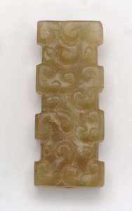 Rektangulært vedhæng af Eastern Zhou Dynasty Chinese School
