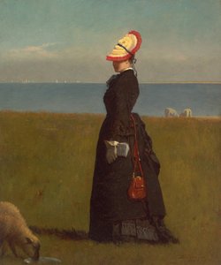 Lambs, Nantucket, 1874. af Eastman Johnson
