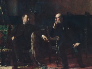 Finansieringsloven, 1881. af Eastman Johnson