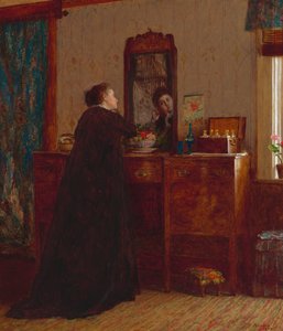 Toilettet, 1873. af Eastman Johnson