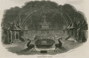 Fyrværkeritempel i Royal Vauxhall Gardens, London