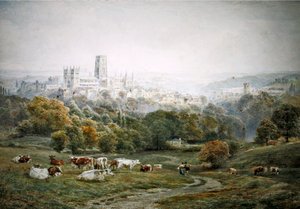 Durham (akvarel på papir) af Ebenezer Wake Cook