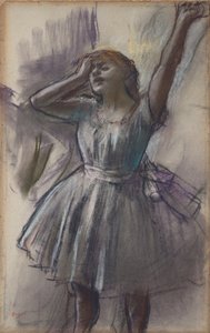 Danser strækker sig af Edgar Degas