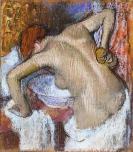 Kvinde svamper hendes ryg af Edgar Degas