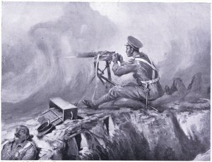 Menig Lynn dør af gasforgiftning, serverer et maskingevær og slår et tysk angreb af. Ypres april 1915