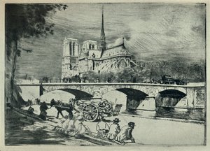 Apsis af Notre Dame, 1915 af Edgar Chahine