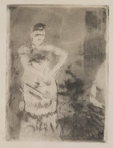 En sanger af Edgar Degas