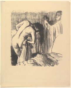 Efter Badet III, 1891-92. af Edgar Degas