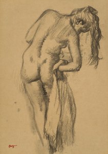 Efter badet, c.1891-92 af Edgar Degas