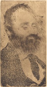 Alphonse Hirsch, 1875. af Edgar Degas