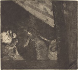 På Cafe des Ambassadeurs Aux Ambassadeurs, 18791880. af Edgar Degas
