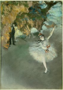 Ballet eller Stjernen eller Dancer på scenen af Edgar Degas