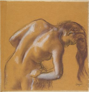 Badende kvinde, der tørrer sig af Edgar Degas