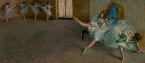 Før balletten, 18901892. af Edgar Degas
