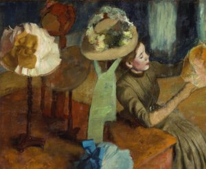 Hos hattemageren af Edgar Degas