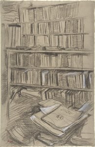 Bogreoler, studie til „Edmond Duranty“ af Edgar Degas