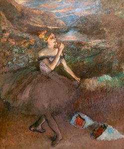 Buketdanser. Omkring 1895-1900. Olie på lærred. af Edgar Degas