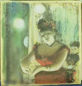 Cafe-Koncertsanger, c.1878 af Edgar Degas