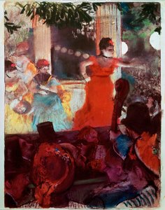 Cafe Concert aux Ambassadeurs (olie på lærred) af Edgar Degas