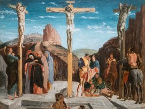 Golgata (kopi efter Andrea Mantegna). 1861. Olie på lærred. af Edgar Degas