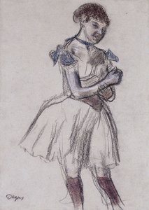 at danse; Danserinde, ca. 1880 af Edgar Degas