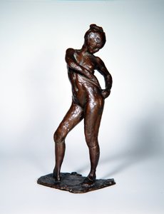 Dancer Fastening the Strings of Her Tights, ca. 1885-90, støbt 1919 (bronze)