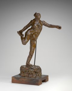 Danser holder sin højre fod i sin højre hånd af Edgar Degas