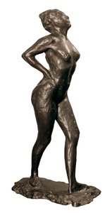 Danser i hvile, skulptur af Edgar Degas, ca. 1882-95 af Edgar Degas