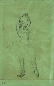 Danser med løftede arme af Edgar Degas