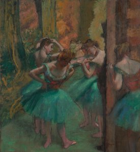 Dansere, Pink og Grøn, ca. 1890. af Edgar Degas