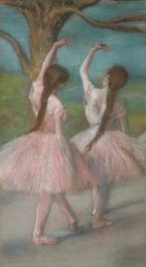 Dansere i pink af Edgar Degas