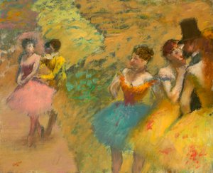 Dansere (bag scenen på Operaen) af Edgar Degas