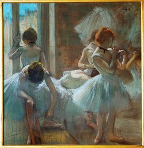 Dansere i hvile (pastel) af Edgar Degas