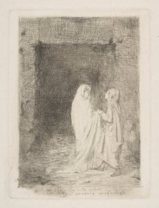 Dante og Virgil, 1857. af Edgar Degas