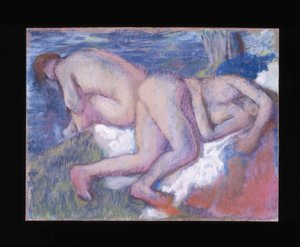 To kvinder bader To kvinder bader, ca. 1895. af Edgar Degas