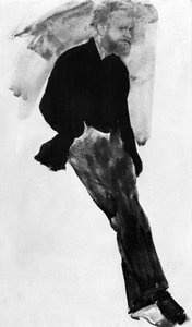 Edouard Manet (1832-1883) fransk maler, tegning af Edgar Degas af Edgar Degas