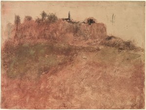 Esterel landsby af Edgar Degas