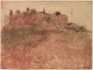 Esterel landsby af Edgar Degas