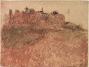 Esterel Village, ca. 1890 (monotypi) af Edgar Degas